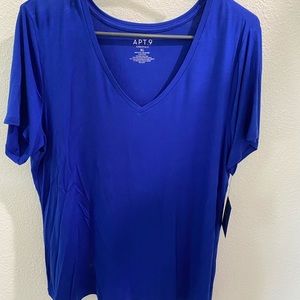 5/$25 Blue silky tee